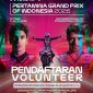 Poster pendaftaran volunteer Pertamina Grand Prix of Indonesia 2026 di Pertamina Mandalika International Circuit, NTB. (Dok: instagram: The Mandalika GP)
