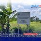 Papan plang penanda kepemilikan lahan Kementerian Agama RI di lokasipembangunan Kampus 3 UIN Mataram, Desa Gapuk, Kabupaten Lombok Barat.(Foto: Halo NTB)