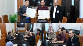 Bank NTB Syariah dan Universitas Bumigora menandatangani PKS pemanfaatan layanan perbankan digital untuk mendukung transformasi pendidikan. (Dok. Bank NTB Syariah)