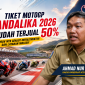 Tiket MotoGP Mandalika 2026 sudah terjual 50%! Kadis Parekraf NTB, Ahmad Nur Aulia, pastikan infrastruktur & layanan makin siap.(Foto: Ilustrasi Halo NTB)