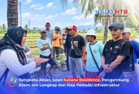 Sejumlah warga Kavlingan Dusun Labuapi Selatan, Labuapi, Lombok Barat, menyampaikan penolakan terkait rencana penggunaan jalan lingkungan serta pembelokan saluran irigasi, sebagai akses menuju proyek perumahan bersubsidi Kaliana Residence.(Foto: Istimewa)