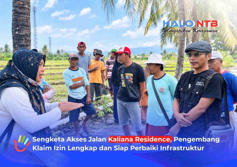 Sejumlah warga Kavlingan Dusun Labuapi Selatan, Labuapi, Lombok Barat, menyampaikan penolakan terkait rencana penggunaan jalan lingkungan serta pembelokan saluran irigasi, sebagai akses menuju proyek perumahan bersubsidi Kaliana Residence.(Foto: Istimewa)
