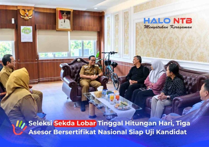 Pj. Sekda Lombok Barat H. Saeful Ahkam saat berdiskusi bersama jajaran BKPSDM Kota Tangerang dalam kunjungan kerja terkait persiapan seleksi calon Sekda Lombok Barat, Senin (14/9/2026).(Foto: Istimewa)