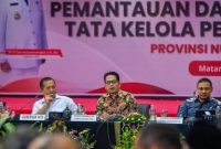 Suasana Rakor Pemantauan dan Evaluasi Tata Kelola Pemerintahan Daerah di Pemprov NTB, Rabu (2/9/2026). KPK menyoroti sejumlah sektor rawan penyalahgunaan kewenangan, mulai dari perencanaan anggaran hingga pengadaan barang dan jasa.(Foto: Biro Adpim NTB).