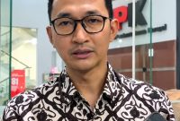 Juru Bicara KPK Budi Prasetyo memberikan keterangan soal penundaan pemeriksaan saksi kasus korupsi Bupati Lobar nonaktif, di Gedung Merah Putih KPK, Jakarta Selatan, Selasa (8/9/2026).