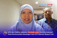 Wakil Bupati Lombok Barat, Hj. Nurul Adha (UNA), saat ditemui usai menghadiri Rapat Koordinasi Pemantauan dan Evaluasi Tata Kelola Pemerintahan Daerah di Kantor Gubernur NTB, Mataram, Kamis (3/9/2026).
