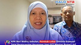 Wakil Bupati Lombok Barat, Hj. Nurul Adha (UNA), saat ditemui usai menghadiri Rapat Koordinasi Pemantauan dan Evaluasi Tata Kelola Pemerintahan Daerah di Kantor Gubernur NTB, Mataram, Kamis (3/9/2026).
