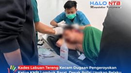 Korban dugaan pengeroyokan Ketua KNPI Lombok Barat, Taufik, menjalani penanganan medis di RSUP NTB setelah mengalami luka pada bagian kepala dan dahi, Sabtu (5/9/2026).(Foto: Istimewa)
