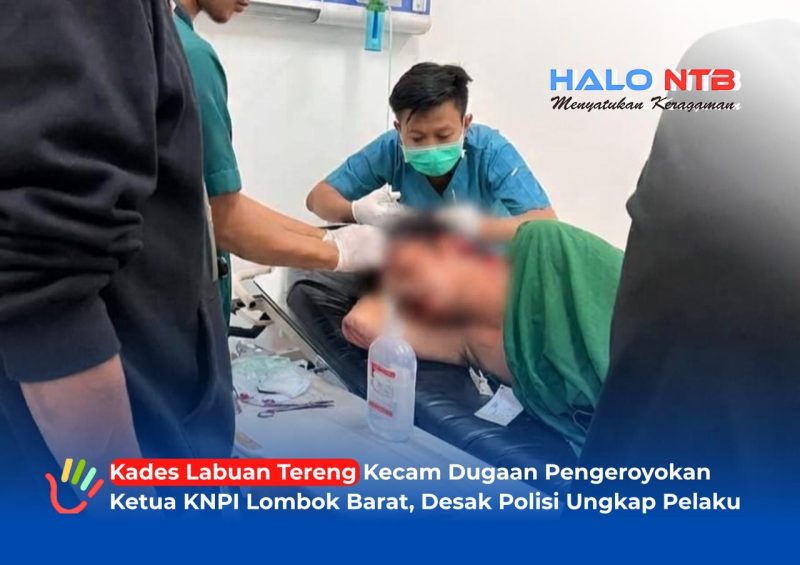 Korban dugaan pengeroyokan Ketua KNPI Lombok Barat, Taufik, menjalani penanganan medis di RSUP NTB setelah mengalami luka pada bagian kepala dan dahi, Sabtu (5/9/2026).(Foto: Istimewa)