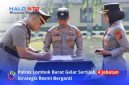Kapolres Lombok Barat AKBP Mellysa Amalia (kanan) menyaksikan penandatanganan naskah serah terima jabatan dalam rangkaian Sertijab empat jabatan strategis di Polres Lombok Barat, Selasa (22/9/2026).(Foto: Polres Lobar).