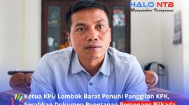Ketua Komisi Pemilihan Umum (KPU) Kabupaten Lombok Barat, Lalu Rudi Iskandar, saat ditemui di ruang kerjanya, Selasa (22/9/2026).(Foto: Istimewa)