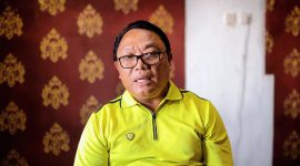 Sekretaris Dinas Pertanian Lombok Barat, Muhammad Taufik, menyampaikan kondisi dampak kekeringan terhadap lahan pertanian di Lombok Barat, Jumat (4/8/2026).