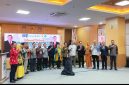 Foto bersama jajaran RSUD Tripat Gerung, tim RSJPD Harapan Kita Jakarta, dan perwakilan rumah sakit se-NTB usai penandatanganan MoU dan PKS pembukaan layanan Cath Lab di RSUD Tripat Gerung.(Foto: Istimewa)