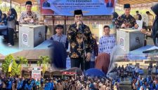 Semarak Pesta Demokrasi ORSIMA MAN Lombok Barat. Kepala madrasah, H. Kemas Burhan, membuka secara resmi rangkaian pemilihan Presiden dan Wakil Presiden ORSIMA periode 2026/2027.(Foto: Istimewa)
