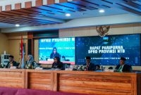 Suasana Rapat Paripurna DPRD Provinsi NTB saat persetujuan Perubahan APBD Tahun Anggaran 2026 di Ruang Rapat Utama Kantor Gubernur NTB, Jumat (18/9/2026).(Foto: Diskominfotik NTB)