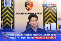 Kasat Reskrim Polres Lombok Barat AKP Heddy Permana Putra, S.Tr.K., S.I.K. memberikan keterangan terkait penetapan tersangka pimpinan ponpes di Sekotong.(Foto: Istimewa)
