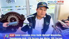 Port Operation Superintendent ASDP Cabang Lembar, Tondi Arifin Pohan,  saat diwawancarai awak media di Kantornya Pelabuhan Lembar, Senin (12/10/2026).(Foto: Istimewa)