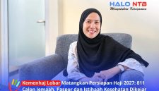 Kepala Kantor Kementerian Haji dan Umrah (Kemenhaj) Lombok Barat, H. Rina Margasari, saat ditemui di kantornya, Senin (20/10/2026).(Foto: Halo NTB)