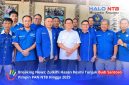 Budi Santoso (tengah) yang ditunjuk sebagai Ketua DPW PAN NTB berpose bersama pengurus DPD PAN Lombok Barat usai agenda silaturahmi dan konsolidasi di Lombok Tengah, Selasa (13/10/2026).(Foto: Halo NTB).