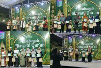 Penyerahan piala dan piagam kepada para juara MTQH ke-32 tingkat Kecamatan Gerung tahun 2026, termasuk siswa MAN Lombok Barat yang memborong sejumlah gelar juara.(Foto: Istimewa)
