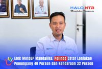 General Manager PT Pelindo Cabang Lembar, Kunto Wibisono, saat memberikan keterangan kepada awak media di kantornya, Senin (12/10/2026).(Foto: Istimewa)