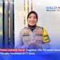 Kapolres Lombok Barat, AKBP Mellysa Amalia, saat memberikan keterangan resminya terkait kesiapan pengamanan Pilkades serentak di 77 desa, Kamis (15/10/2026).(Foto: Halo NTB).